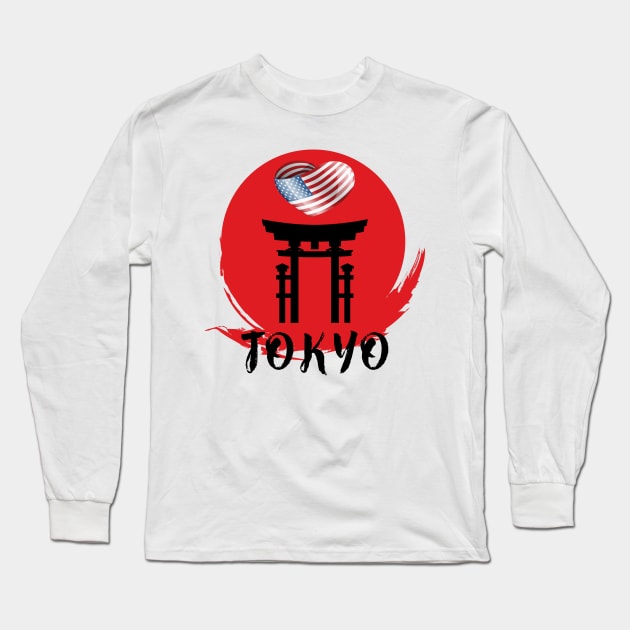 Games in Tokyo: team of United States Long Sleeve T-Shirt by ArtDesignDE